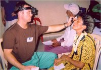 Woman Receiving An Eye Exam